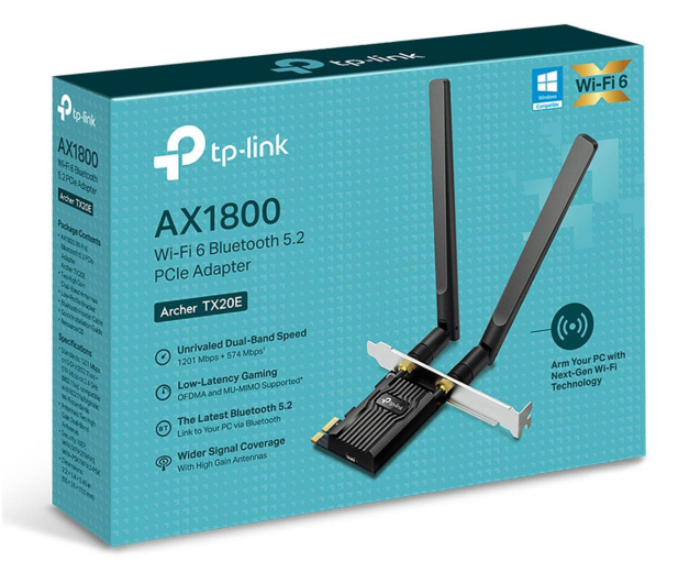 TP-LINK Archer TX20E (1800Mb/s a/b/g/n/ac/ax) BT 5.2 - 1224814 - zdjęcie 2